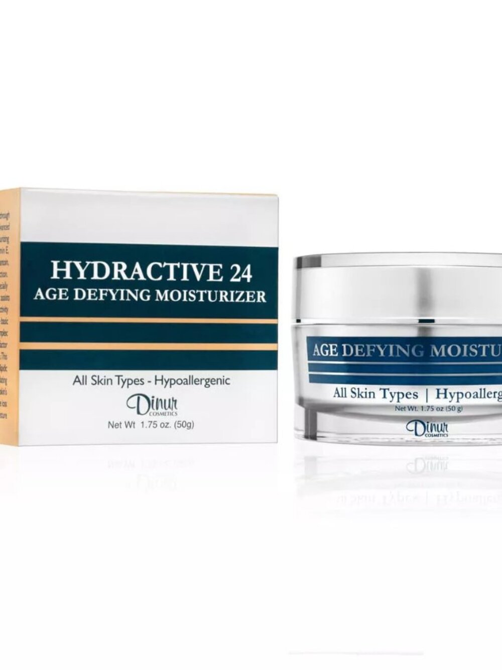 Dinur Hydrative 24 Age Defying Moisturizer Hypoallergenic 2 oz